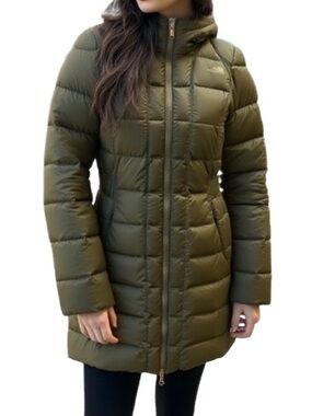 The North Face Women's Gotham Parka II Olive Green long puffer coat size S